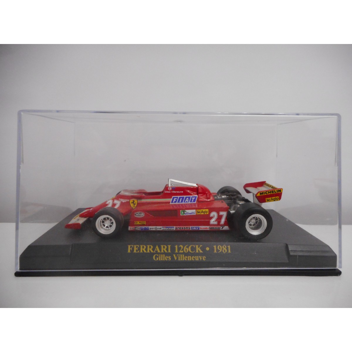 Altaya Ferrari 126CK 1981 Gilles Villeneuve ☂ modellino Formula 1 Altaya 1/43 die cast 