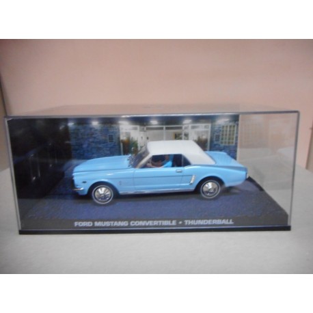 FORD MUSTANG CONVERTIBLE THUNDERBALL 007 JAMES BOND IXO 1:43