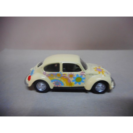 VOLKSWAGEN COX BEETLE ESCARABAJO 1300 PEACE & LOVE NOREV 3 INCHES 1/64