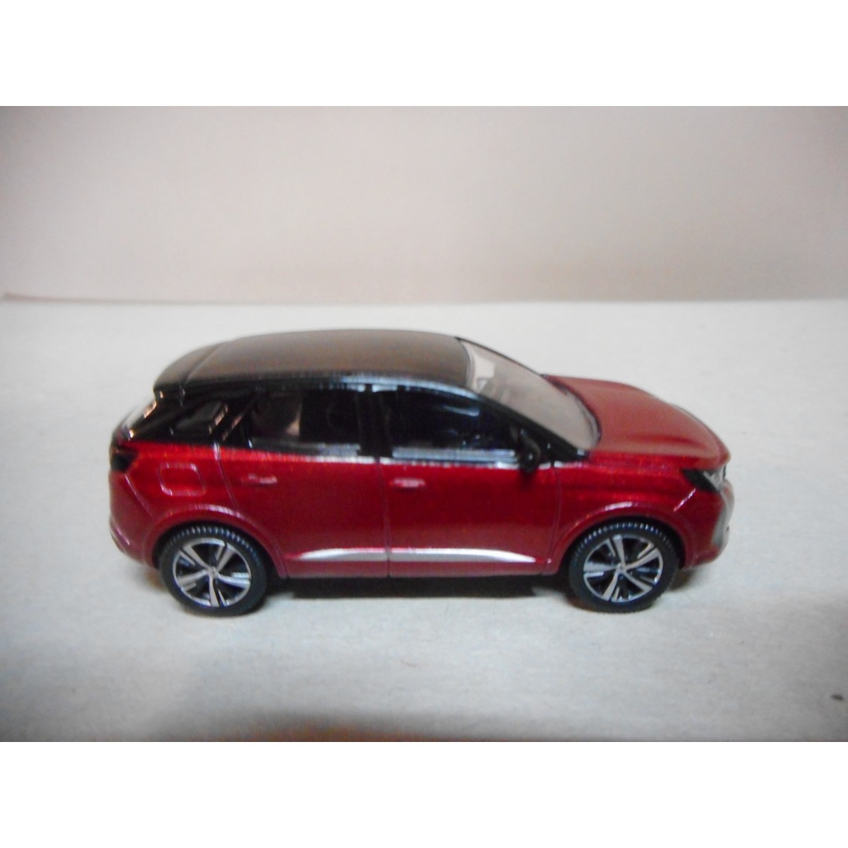 Peugeot 3008 red 1/64 3-inch Norev new cardboard box