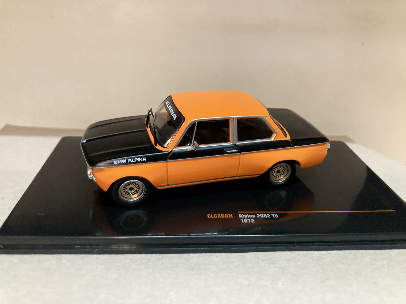 BMW 2002 Tii ALPINA 1972 ORANGE IXO CLC368N 1:43 - BCN STOCK CARS