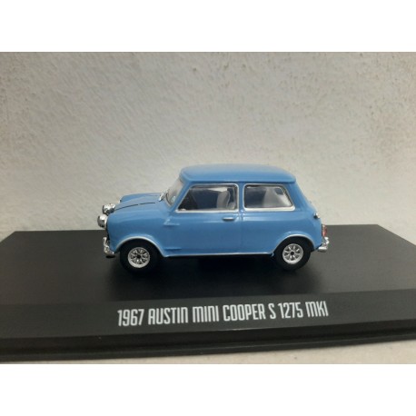 HOLLYWOOD AUSTIN MINI COOPER S BLUE THE ITALIAN JOB 1:43 GREENLIGHT URNA ROTA