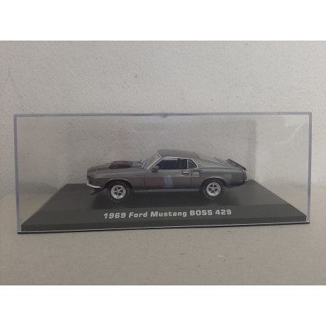 Greenlight 1:43 Diecast – 1969 Ford Mustang Boss 429 'John Wick' – Silver – New In Box
