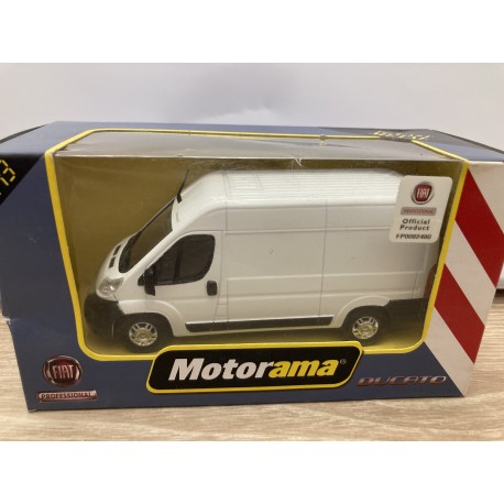FIAT DUCATO WHITE 1:43 MOTORAMA USADO/EX COL PRIVADA