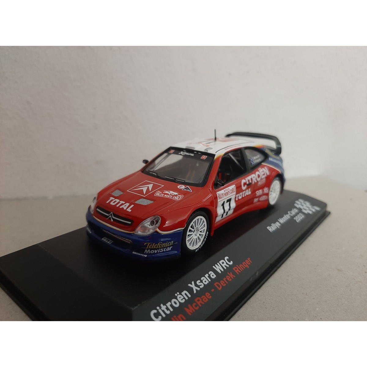 Modellino Auto Die-cast Scala 1/43 Citroen Xsara WRC Rally Monte Carlo 2003, Pilota C. McRae, Altaya