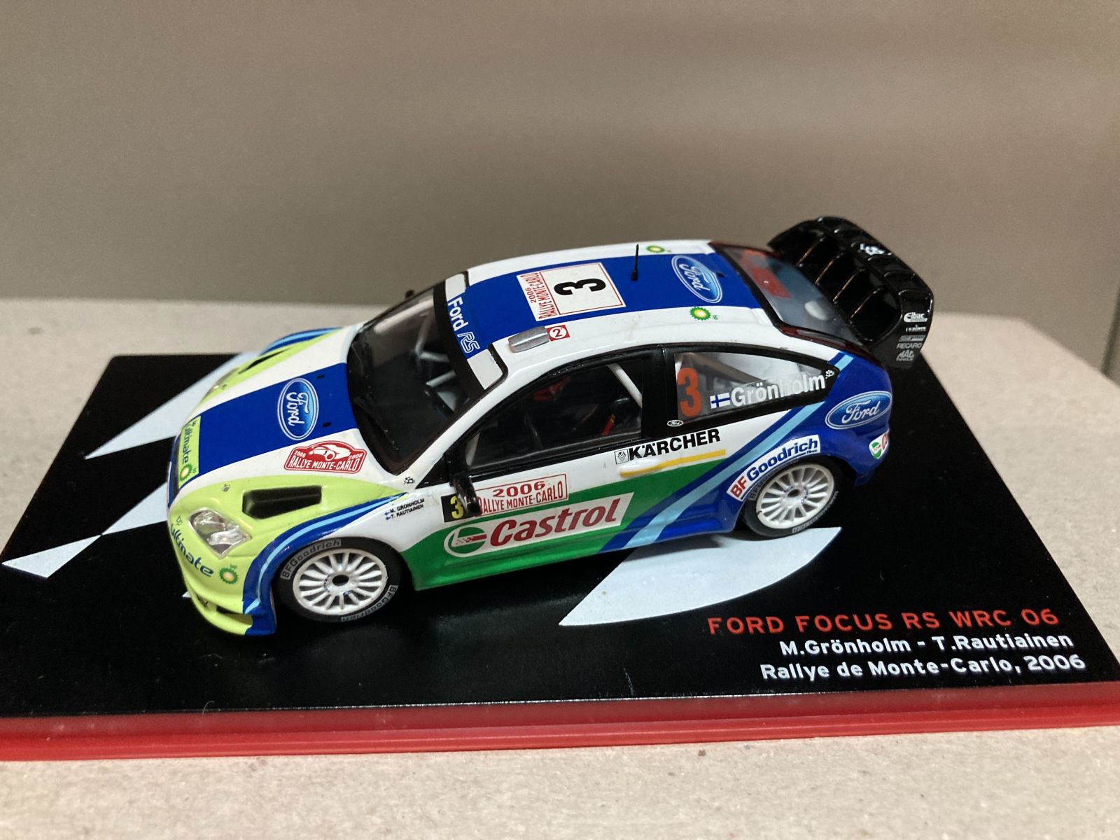 FORD FOCUS RS WRC RALLY MONTE CARLO 2006 GRONHOLM 1:43 ALTAYA IXO
