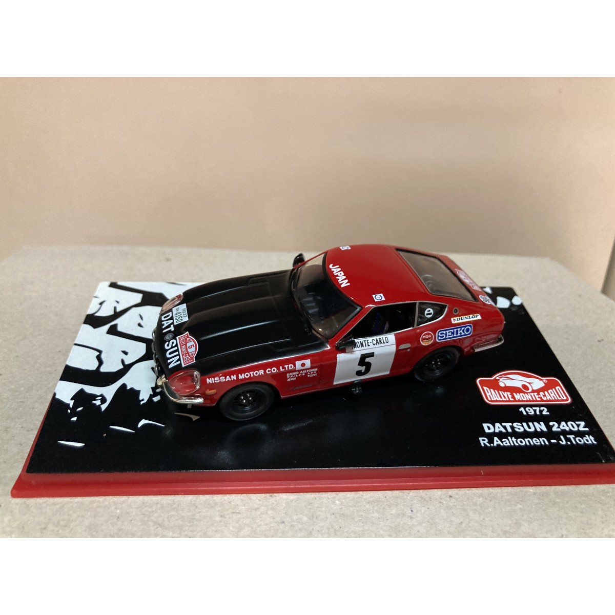 DATSUN 240Z RALLY MONTE CARLO 1972 AALTONEN 1:43 ALTAYA IXO - BCN