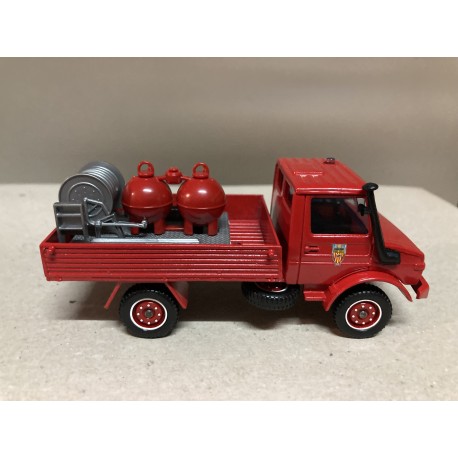 MERCEDES-BENZ UNIMOG POMPIERS/FIRE/BOMBEROS 1:50 SOLIDO USADO/EX PRIVADO