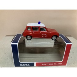 RENAULT 4 FIRE/POMPIERS/BOMBEROS NOREV 3 INCHES 1:64 APX