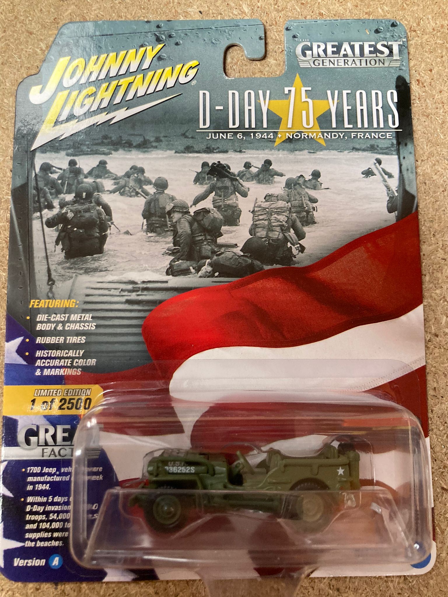 JEEP WILLYS MB WW 2 ESCOGER/CHOOSE/CHOISIR 1:64 JOHNNY LIGHTNING - Imagen 2 de 6