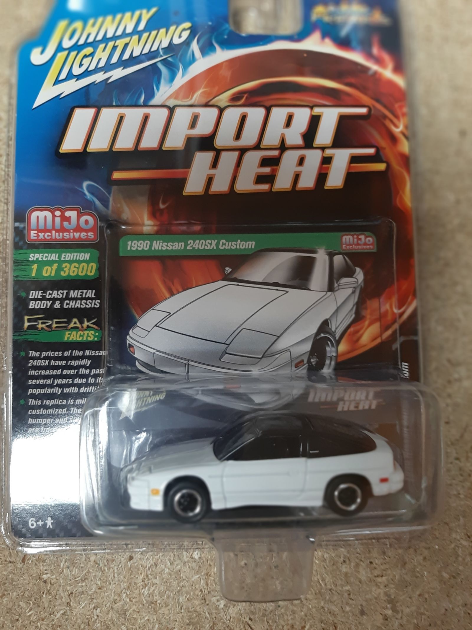 NISSAN 240 SX 1990 CUSTOM IMPORT HEAT 1:64 JOHNNY LIGHTNING - BCN