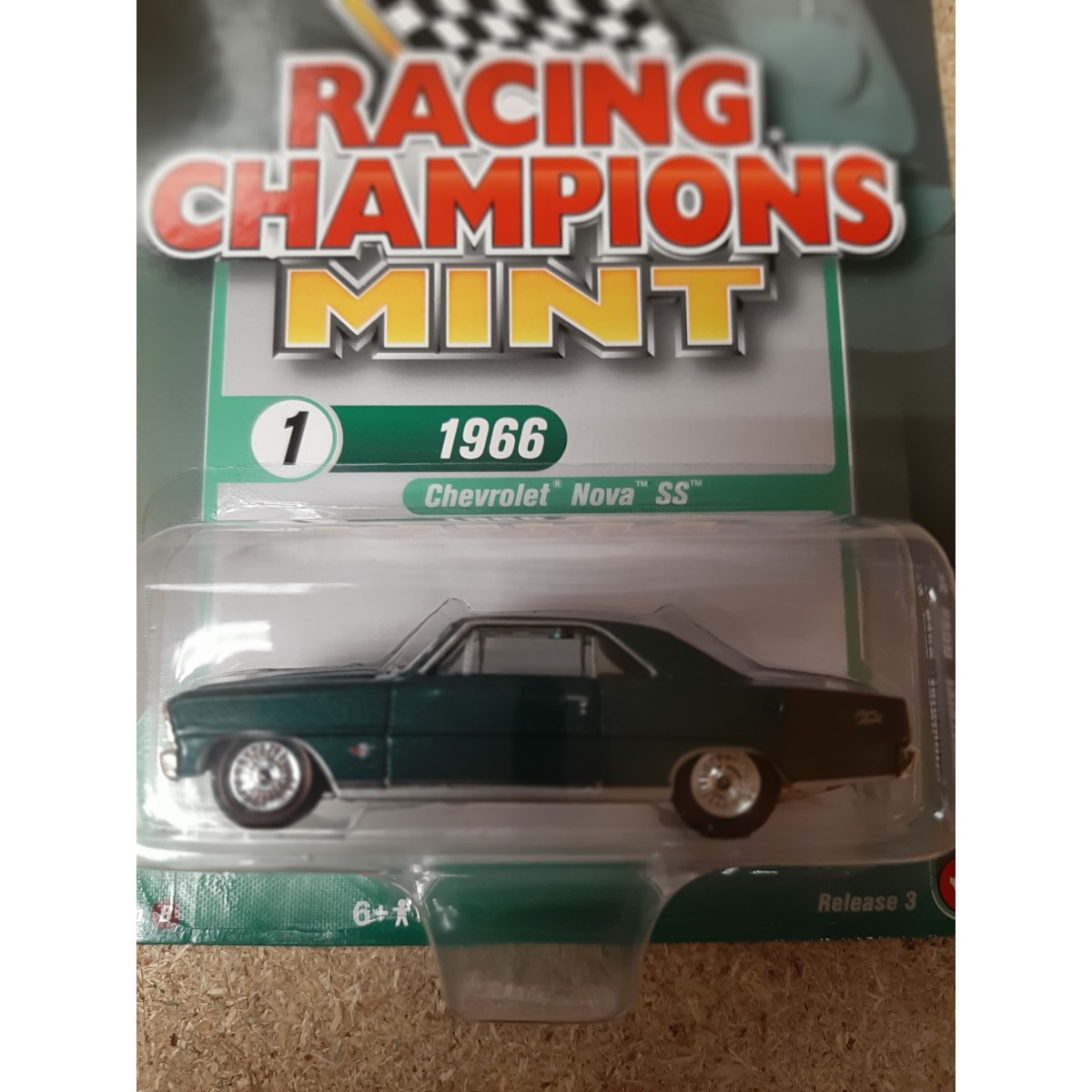 CHEVROLET NOVA 1966 SS 1:64 RACING CHAMPIONS - BCN STOCK CARS