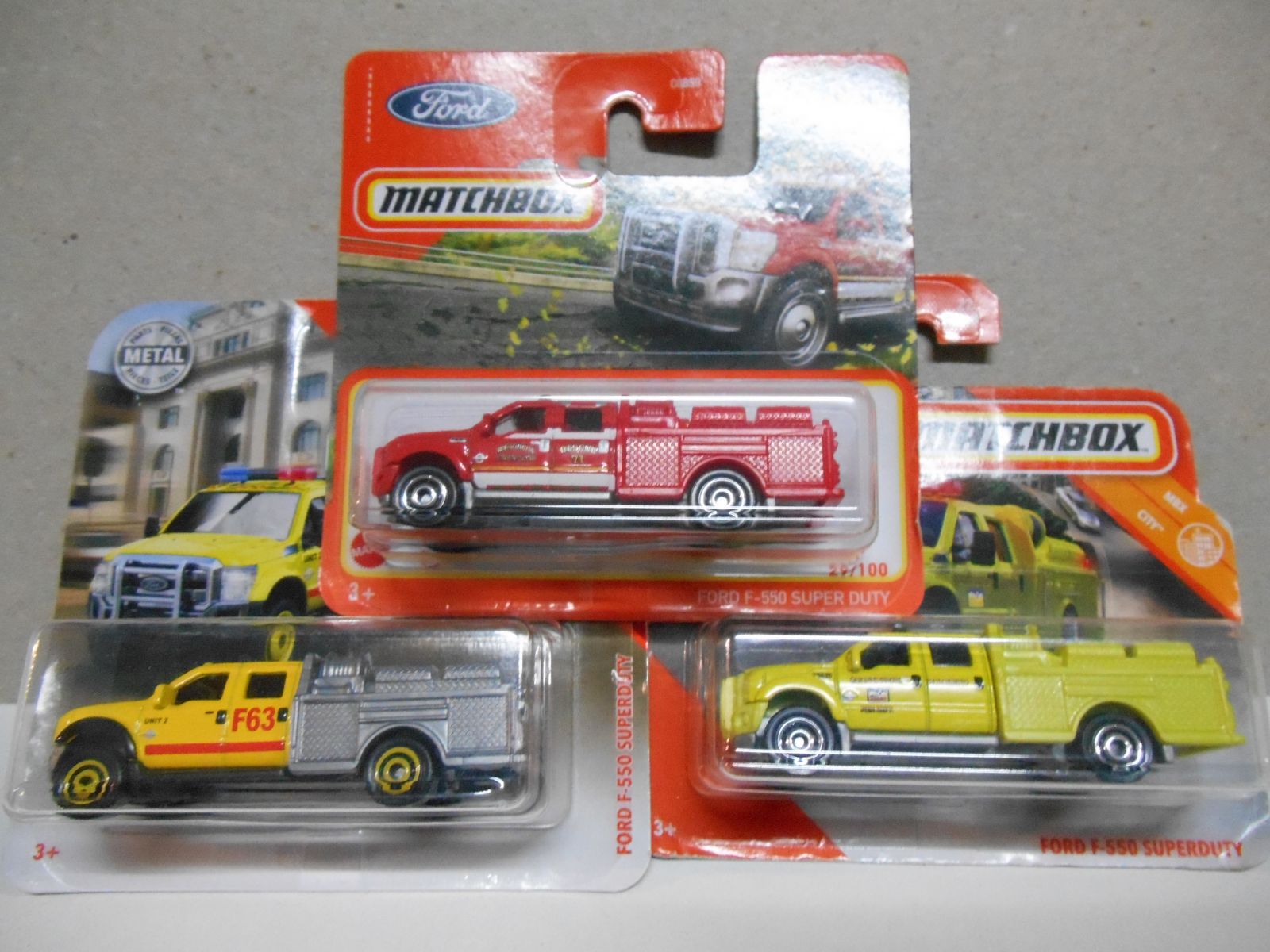 2018 Matchbox Ford F-550 Super Duty 65th Anniversary Red & Silver MBX Rescue Diecast Car - Rare Collectible - View #12