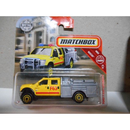 FORD F-550 SUPERDUTY EMERGENCY ESCOGER/CHOOSE/CHOISIR 1:64 MATCHBOX