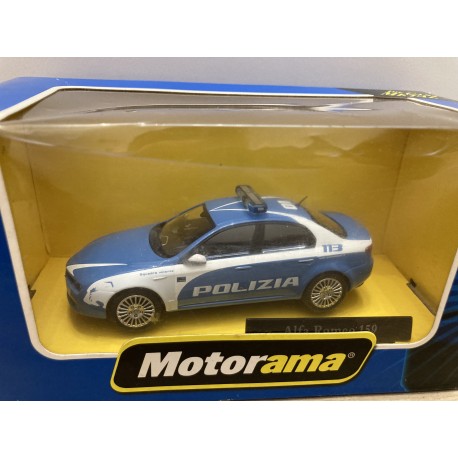 ALFA ROMEO 159 POLIZIA/POLICE 1:43 MOTORAMA USADO/EX PRIVADO