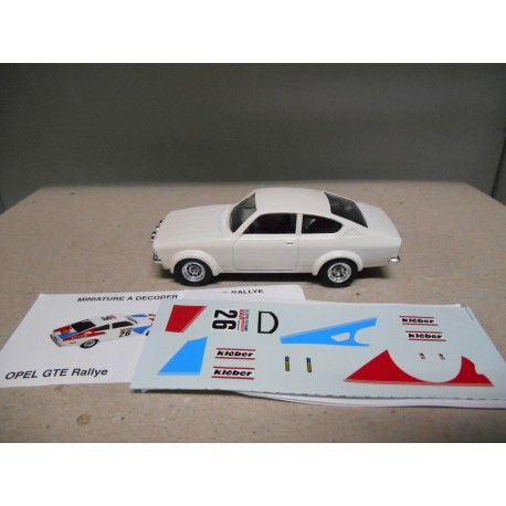 OPEL KADETT GT/E RALLYE + DECALS 1:43 SOLIDO HACHETTE/SALVAT USADO/NO CAJA