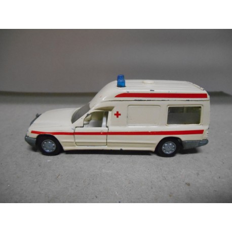 MERCEDES-BENZ W124 260E BINZ AMBULANCE 1:55 SIKU 1630 USADO/NO CAJA