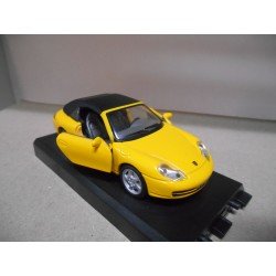 PORSCHE 911 996 CABRIOLET 2004 YELLOW 1:43 HONGWELL USADO/NO CAJA