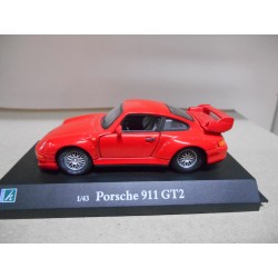 PORSCHE 911 GT2 RED 1:43 HONGWELL USADO/NO CAJA
