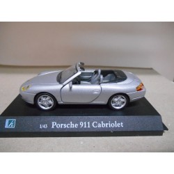 PORSCHE 911 CABRIOLET SILVER 1:43 HONGWELL USADO/NO CAJA