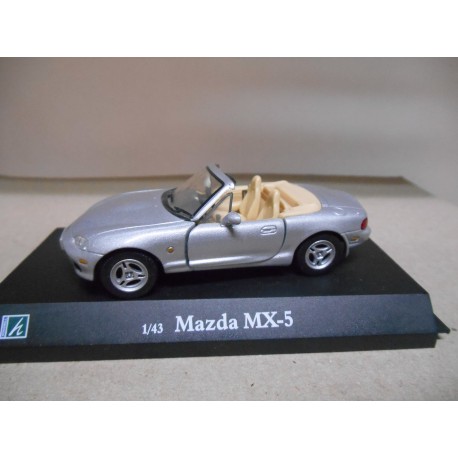MAZDA MX-5 MIATA 1998 SILVER 1:43 HONGWELL USADO/NO CAJA