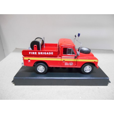 LAND ROVER 109 III-SERIES PICKUP 1961 FIRE BRIGADE 1:43 HONGWELL USADO/NO CAJA