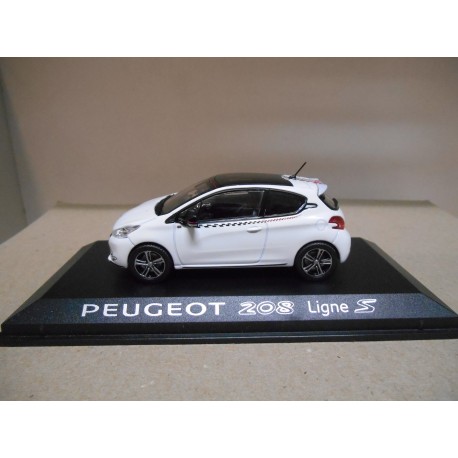 PEUGEOT 208 LIGNE S 3P DEALER PEUGEOT 1:43 NOREV