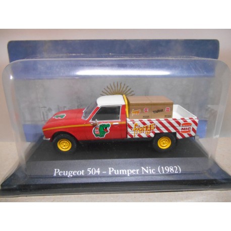 PEUGEOT 504 PICKUP PUMPER NIC 1982 ARGENTINA SERVICIOS 1:43 SALVAT IXO