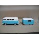 VOLKSWAGEN T1 KOMBI + CARAVANA CAMPER/AUTOCARAVANA 1:43 IXO HACHETTE