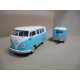 VOLKSWAGEN T1 KOMBI + CARAVANA CAMPER/AUTOCARAVANA 1:43 IXO HACHETTE