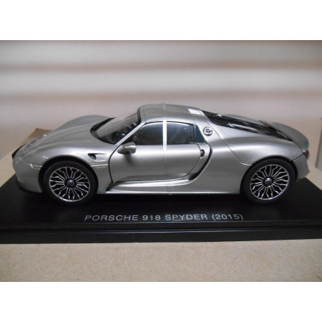 PORSCHE 918 SPYDER 2015 SILVER 1:24 ALTAYA IXO URNA ROTA/VER FOTO