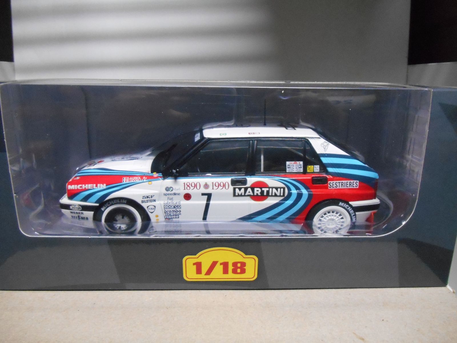 VOITURE RALLYE 1/18 Altaya WRC LANCIA Delta Integrale 16V Monte Carlo