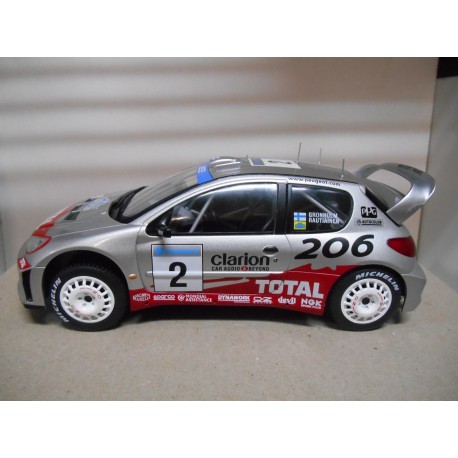 PEUGEOT 206 WRC RALLY SWEDEN 2002 GRONHOLM 1:18 ALTAYA IXO