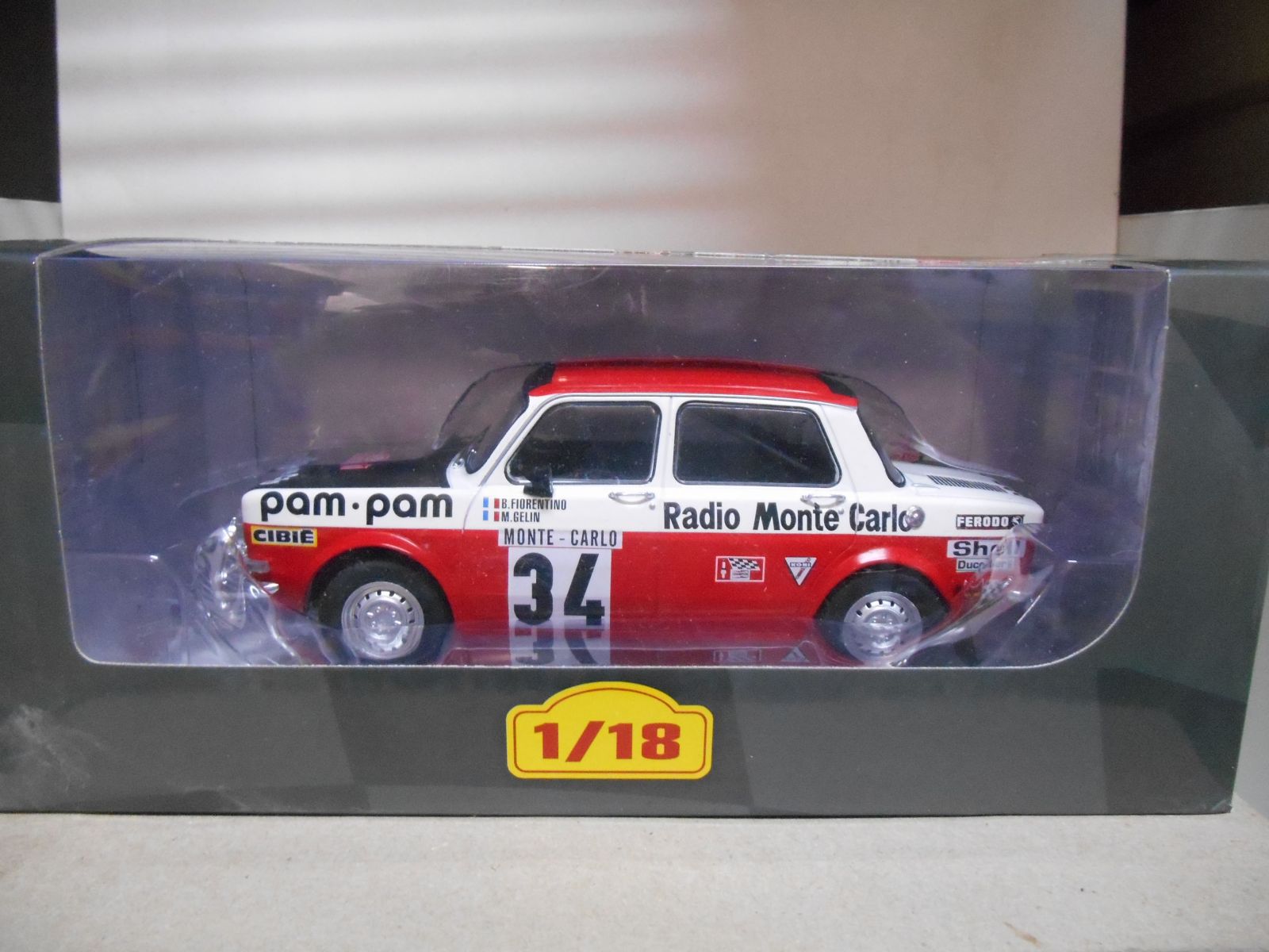 SIMCA 1000 RALLYE 2 RALLY WALES MONTE CARLO 1973 FIORENTINO 1:18