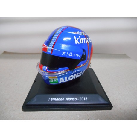 CASCO/HELMET FORMULA F1 FERNANDO ALONSO 2018 ABU DABHI GP 1:5 SPARK EDITIONS