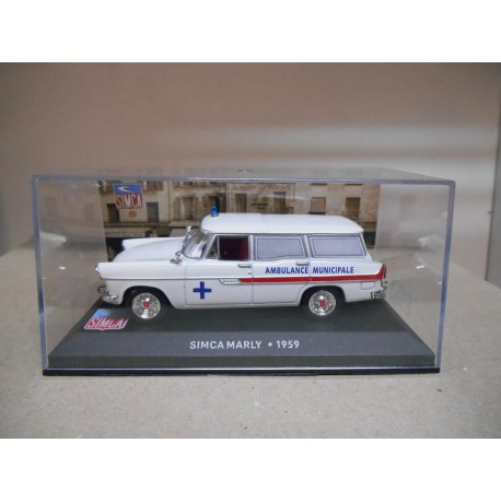 Voiture Miniature Norev - Simca Marly Ambulance, Modèle De Collection Occasion