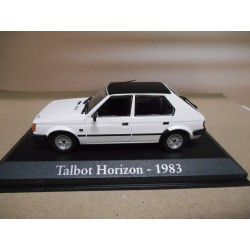 TALBOT HORIZON 1983 WHITE/BLACK 1:43 RBA IXO HARD BOX