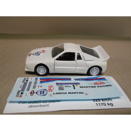 LANCIA 037 RALLY + DECALS 1:43 SOLIDO SALVAT USADO/NO CAJA