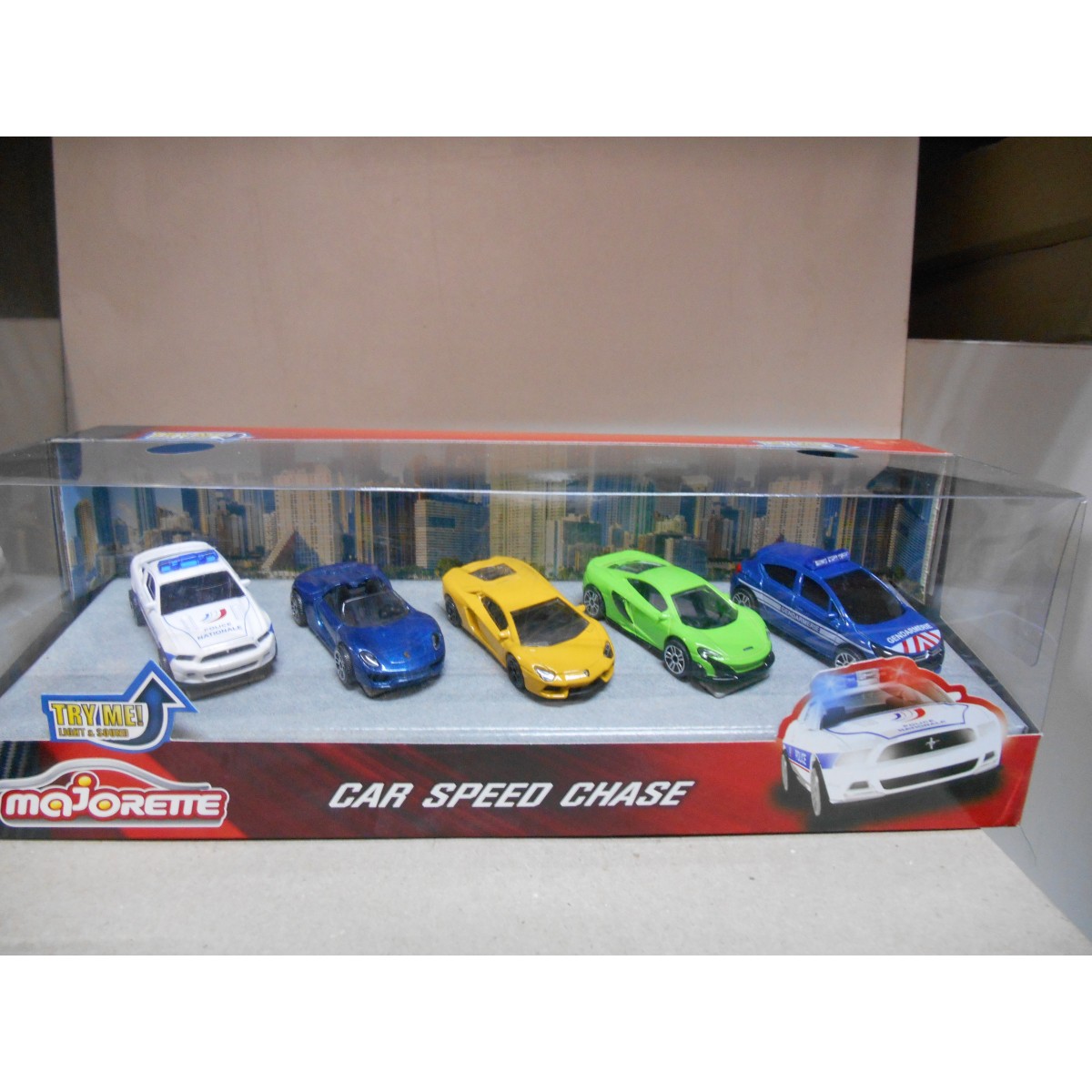 MAJORETTE GIFTPACK CAR SPEED CHASE 164 BCN STOCK CARS