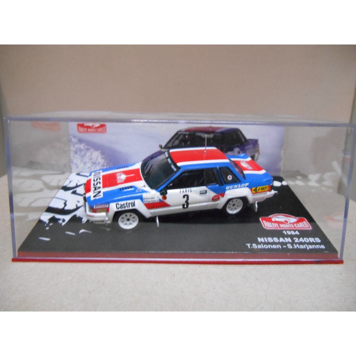 Voiture Miniature Nissan 240 RS Rallye Monte-Carlo 1984 (Salonen/Harjanne) 1:43 Altaya - Neuf