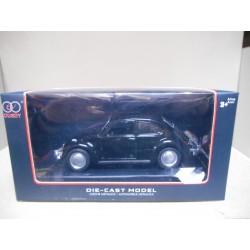 VOLKSWAGEN BEETLE/COX/KAFER BLACK OUSDY PULL BACK/OPEN DOOR DIECAST