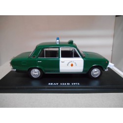 SEAT 124 D 1973 GUARDIA CIVIL 1:24 SALVAT IXO HARD BOX