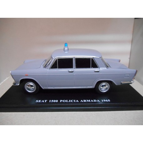 SEAT 1500 POLICIA ARMADA 1965 1:24 SALVAT IXO HARD BOX