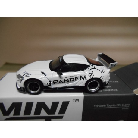 PANDEM TOYOTA GR SUPRA WHITE 1:64 MINI GT - BCN STOCK CARS