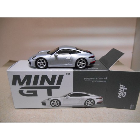 PORSCHE 911 CARRERA S GT SILVER 1:64 MINI GT
