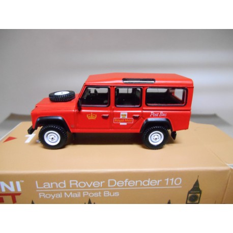 LAND ROVER DEFENDER 110 ROYAL MAIL POST BUS RHD 1:64 MINI GT - BCN ...