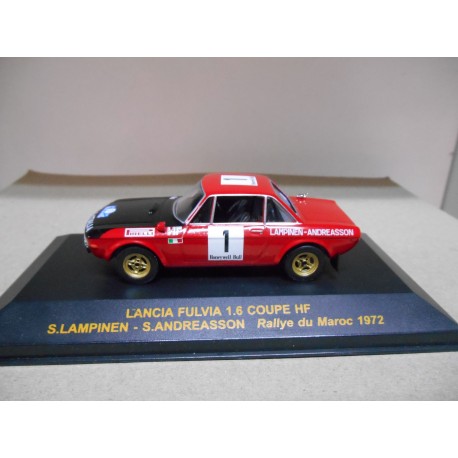 LANCIA FULVIA 1.6 COUPE HF RALLY MAROC 1972 LAMPINEN 1:43 ALTAYA IXO
