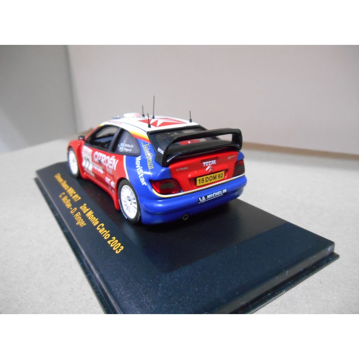 Vitesse 1/43 – Citroën Xsara WRC – Rallye Monte-Carlo 2003 – Occasion (TB état + Boîte)