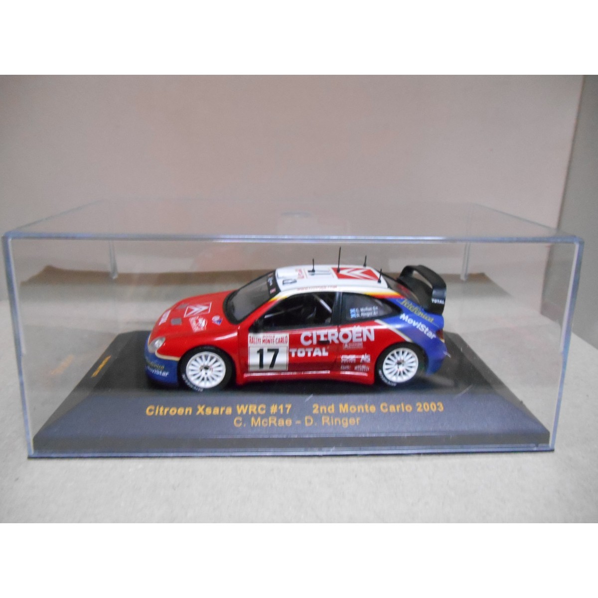 Modèle Réduit CITROËN XSARA WRC Rallye Monte-Carlo 2006 1/43 - IXO, LOEB