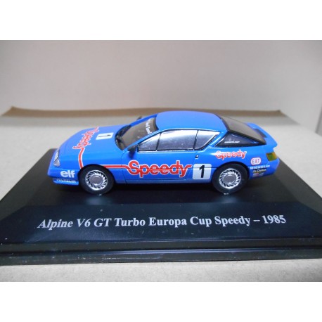 ALPINE V6 GT TURBO EUROPA CUP SPEEDY 1985 1:43 HACHETTE ELIGOR